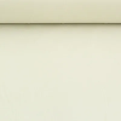 Produktbild von Baumwollstoff Popeline Meterware uni creme – 150cm, weich & blickdicht, 125g/m²