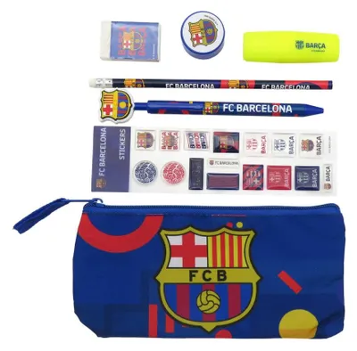Immagine prodotto di Cyp Brands Fc Barcelona Set di cancelleria con adesivi blu blu taglia unica