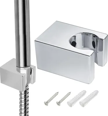 Produktbild von Handbrause Halterung Universal, Brausehalter Wand mit Schrauben, Duschhalterung für Duschkopf, Duschkopfhalterung mit Schrauben