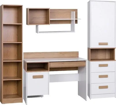 Produktbild von Marmex Grant SET B - Standregal, Schreibtisch, Wandregal, Bücherregal