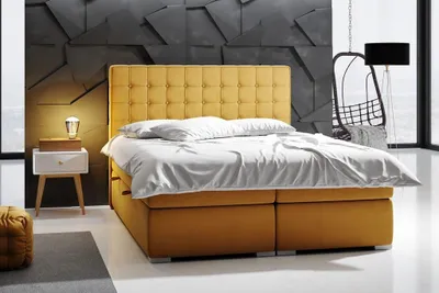 Produktbild von Boxspring Bett Hotel Doppel 160x200 cm Luxus Betten Polster Bettkasten Funktion