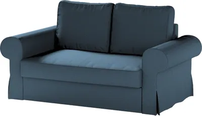 Produktbild von Dekoria Bezug für Backabro 2-Sitzer Sofa ausklappbar, Dunkelblau, Bezug für Backabro 2-Sitzer Sofa
