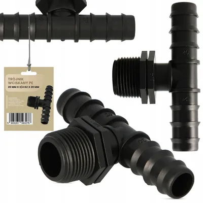 Image de TRCR Té PE pour tuyau goutte à goutte 20mm 1/2'' GZ