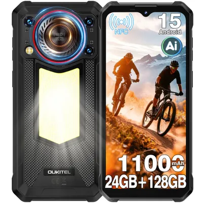 Produktbild von OUKITEL WP53 Outdoor Handy ohne Vertrag - 24GB+128GB - 11000mAh 6.52'' FHD+ Android 15 Outdoor Smartphone mit 128DB Lautsprecher NFC GPS