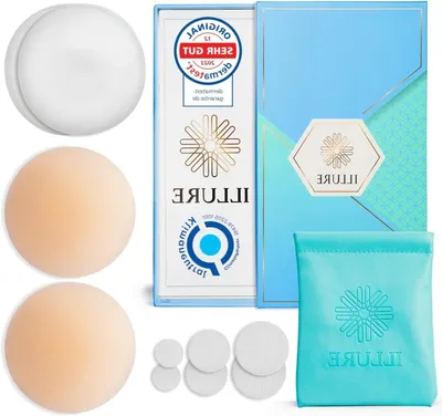 Productafbeelding van Herbruikbaar en wasbaar tepelschild voor vrouwen - Dun zelfklevend silicone tepelschild - 8 cm Ø