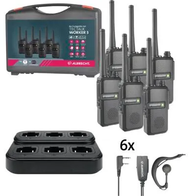 Produktbild von Albrecht Tectalk Worker 3 Koffer 6er Kofferset Handwerk