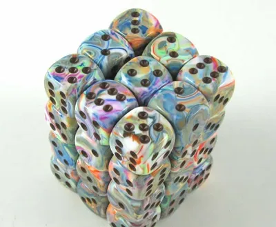 Produktbild von Chessex - Festive - 36x D6 12mm - Vibrant/Brown
