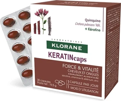 Produktbild von Klorane Keratincaps Strength And Vitality 30 Capsules