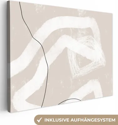 Obrázek produktu pro OneMillionCanvasses® - Plátno - Linie - Abstraktní - Design, nástěnný obraz, nástěnné dekorace obrazy obývací pokoj, 40x30cm