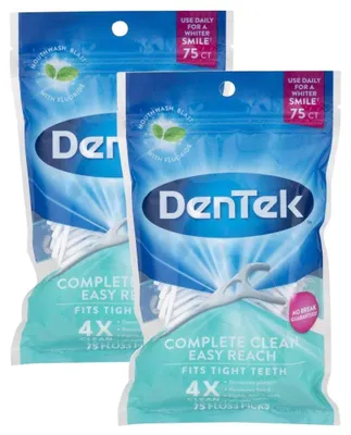 Obrázek produktu pro Zubní nitě na držátkách, 75 kusů, snadno dostupné