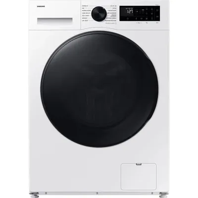 Produktbild von Samsung WD90DG5B15BE, Frontlader, Freistehend, Weiß, Links, Schwarz, Schwarz
