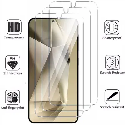 Produktbild von 3x Schutzglas für Samsung Galaxy S24. Schutzfolie Displayschutz Echt Glas