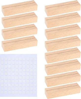 Produktbild von Holz-Kartenhalter - Foto-Kartenhalter - Set von 12