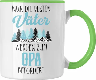 Produktbild von Trendation - Du Wirst Opa 2023 Tasse Geschenk Schwangerschaft Verkünden Überraschung Geschenkidee Schwangerschaftsverkündung (Grün)