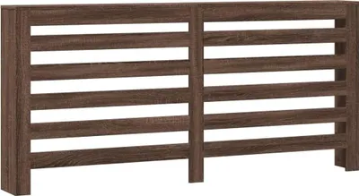Produktbild von Radiatorabdeckung, Radiatorenverkleidung, Eiche, braun, 175 x 20 x 82 cm, bearbeitetes Holz