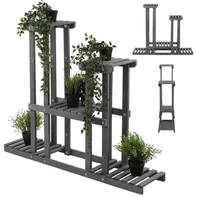 Produktbild von Wamar-Sosenka Holz Blumenständer Hoch, Stabil & Langlebig