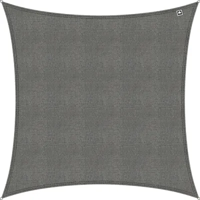 Produktbild von Kopu® Sonnensegel quadratisch 5x5 m – 280 Gramm wasserdurchlässig – Grau
