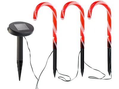 Immagine prodotto di Set di 3 spine solari Lunartec per giardino
