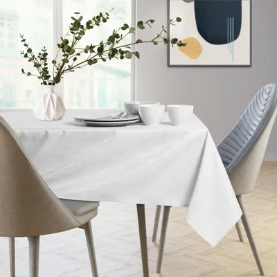 Zdjęcie produktu dla Obrus plamoodporny VESTA 140x200 Biały AmeliaHome