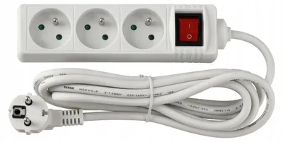 Produktbild von LED-ONE 3-fach Steckdosenleiste mit Schalter und 5m Kabel