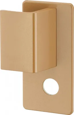 Image de Poignée Targa pour porte palière, gauche, époxy or - THIRARD
