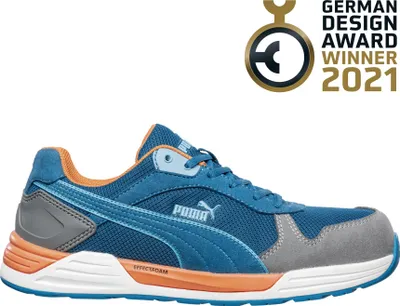 Produktbild von PUMA Sicherheitsschuh FRONTSIDE LOW S1P ESD HRO SRC, Herren 43 EU, aus Mesh/Mikrofaser mit Gummisohle, EFFECT.FOAM® & evercushion® CUSTOM FIT, ideal für Lager, Logistik, Montage, Handwerk, Büro, 644640