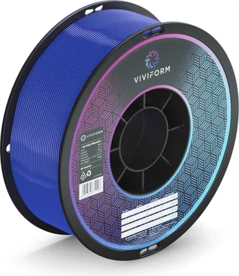 Produktbild von Viviform PLA+ Filament für 3D Drucker, 1kg Rolle, Durchmesser 1,75mm +/- 0,03mm, Blau