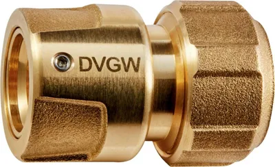 Produktbild von plus-Schlauchstück GEKA Trinkwasser Messing DVGW  13 mm (1/2)"