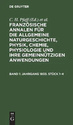 Produktbild von Jahrgang 1803. Stück 1-4