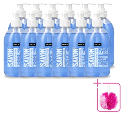 Productafbeelding van 12 x Sence handzeep Provencaalse lavendel - 500 ml - voordeelverpakking - 12 stuks