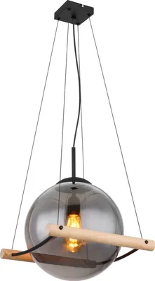 Produktbild von Globo Lighting Hängeleuchte Metall schwarz matt, 1x E27