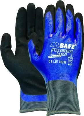 Produktbild von Handschuh M-Safe 14-650,Nitril, Gr. 10, vollbeschichtet 12 Stk