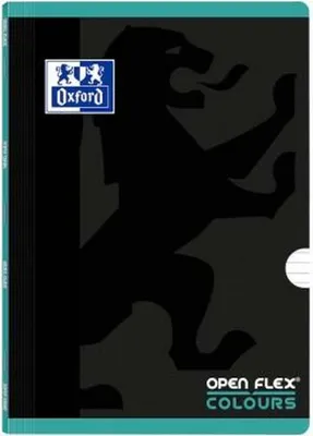 Produktbild von Oxford openflex color geheftetes Notizbuch 48 Blatt 1 Zeile 2m Kunststoffhülle a4 ice mint -pack 10u-
