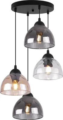 Produktbild von Hängelampe Venice 4-flammig mit gemischten Glas Lampenschirmen E27