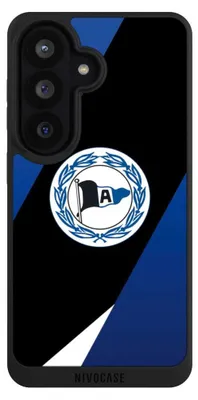 Produktbild von NIVOCASE Handyhülle für Samsung Galaxy S26  Hülle NIVOpure Case Schwarz Arminia Bielefeld DSC Offizielles Lizenzprodukt