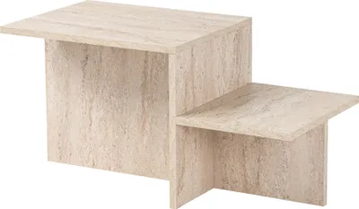 Image de Skye Decor, Harmony - Travertine, tables basses, travertin, 80 x 40 x 40 cm