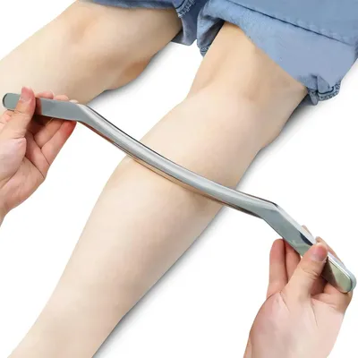 Produktbild von Faszien Schaber, Gua Sha Edelstahl, Muskel Faszien Schaber, Körper Guasha IASTM Tool zum Entspannen von Weichteilen, Faszienknoten Verbessern, 30cm