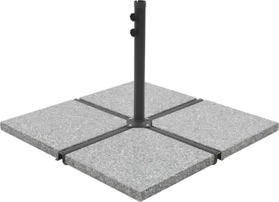 Produktbild von Sonnenschirm-Gewichtsplatte Granit 25 kg Quadratisch Grau