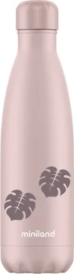 Immagine prodotto di Bottiglia thermos Miniland Terra, 500 ml, rosa/foglia