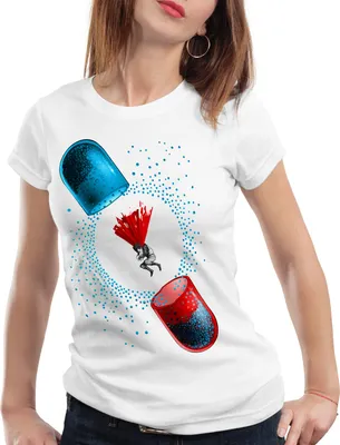 Produktbild von style3 Neo Tokyo Pille Damen T-Shirt anime manga tokio, Farbe:Weiß, Größe:XS