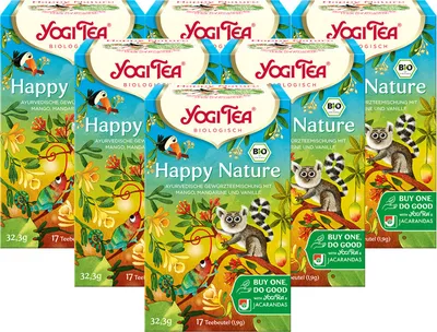 Produktbild von YOGI TEA Happy Nature  | 6 x 32,3g