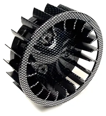 Image de Roue de ventilateur STR8 oversize en carbone, côté Lima, pour Malaguti F12 Phantom jusqu'à 2003