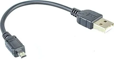 Produktbild von System-S USB 2.0 Kabel für USB-A auf USB Mini-B 8-Pin 10 cm