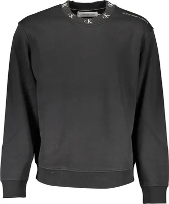 Produktbild von Stylisches Herren Langarm-Sweatshirt in Schwarz ohne Reißverschluss