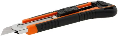 Produktbild von Abbrechmesser mit 18mm-Klinge Ergo-Griff mit Metallschaft + 2 Klingen