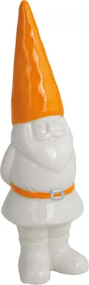 Produktbild von Zwerg aus Porzellan orange