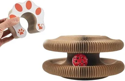 Produktbild von Katzenkratzer 2-in-1 Katzenfutter Katze Spielzeug