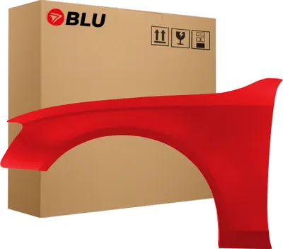 Produktbild von BLU Kotflügel Passend für Audi A4 B8 S4 LY3J Links Rot BrillantRot | 2007-2011 | Vorderseite Vorne | Lackiert | Einbaufertig