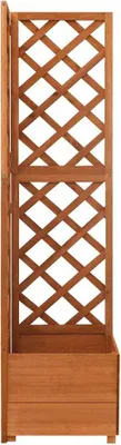 Produktbild von vidaXL Eck-Spalier mit Pflanzkasten 40x40x150cm Massivholz Tanne