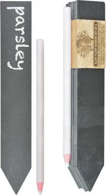 Produktbild von Esschert Design Schiefer Pflanzschild 6er Set; GT131; 19,5x3,1x4,0 cm